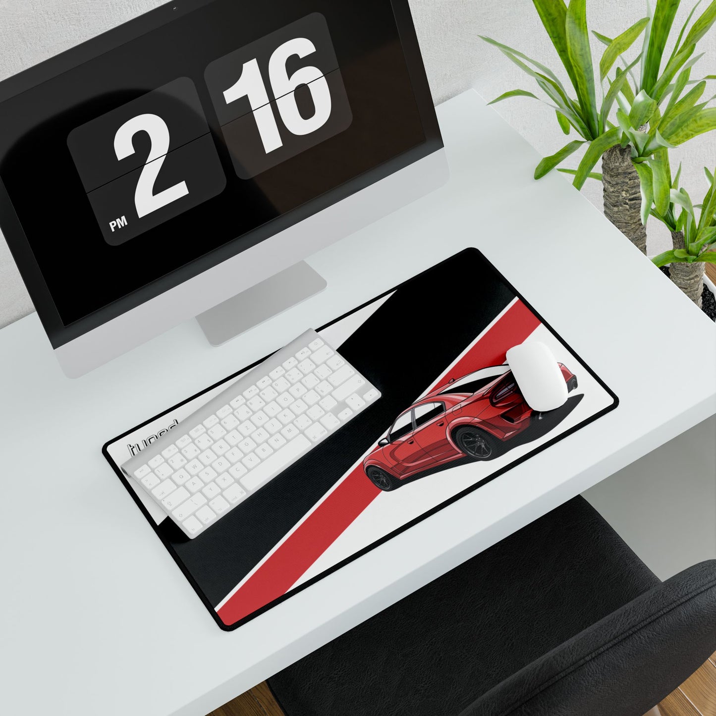 Hellcat Hard Charger Desk Mat for Car Lovers Boyfriend Car Husband Car Girls