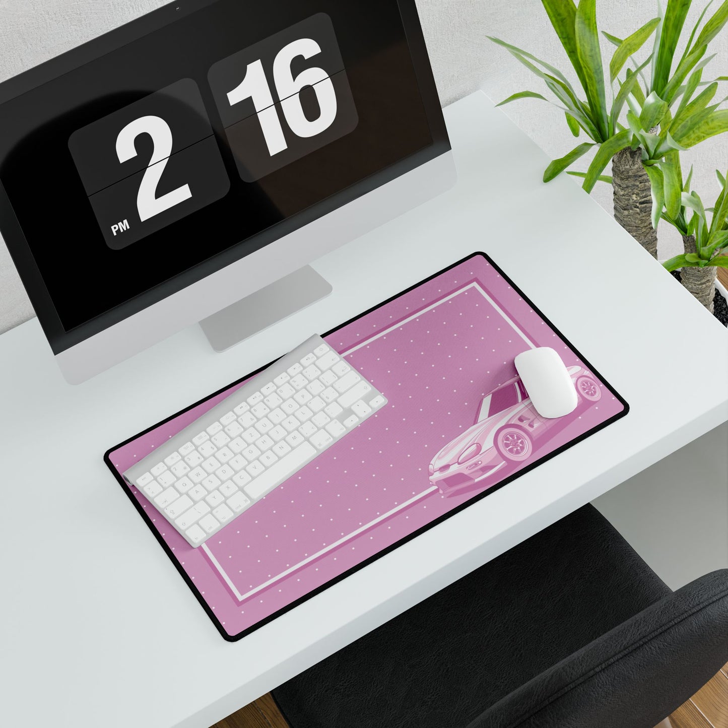 Suzuki Cappuccino Pink Kei Car Desk Mat