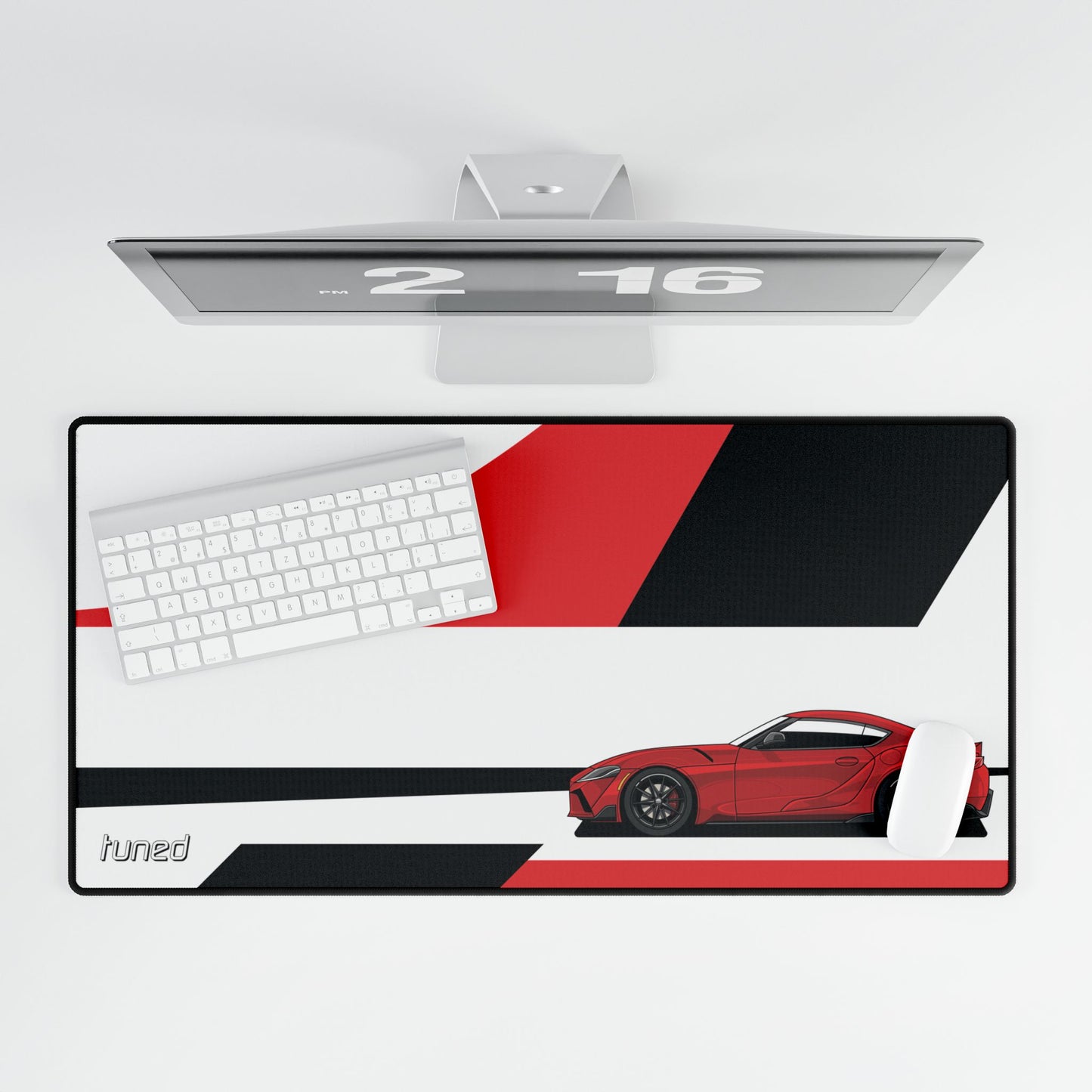 Toyota Supra RED Gazoo Racing Desk Mat for Car Lovers Boyfriend Car Husband Car Girls