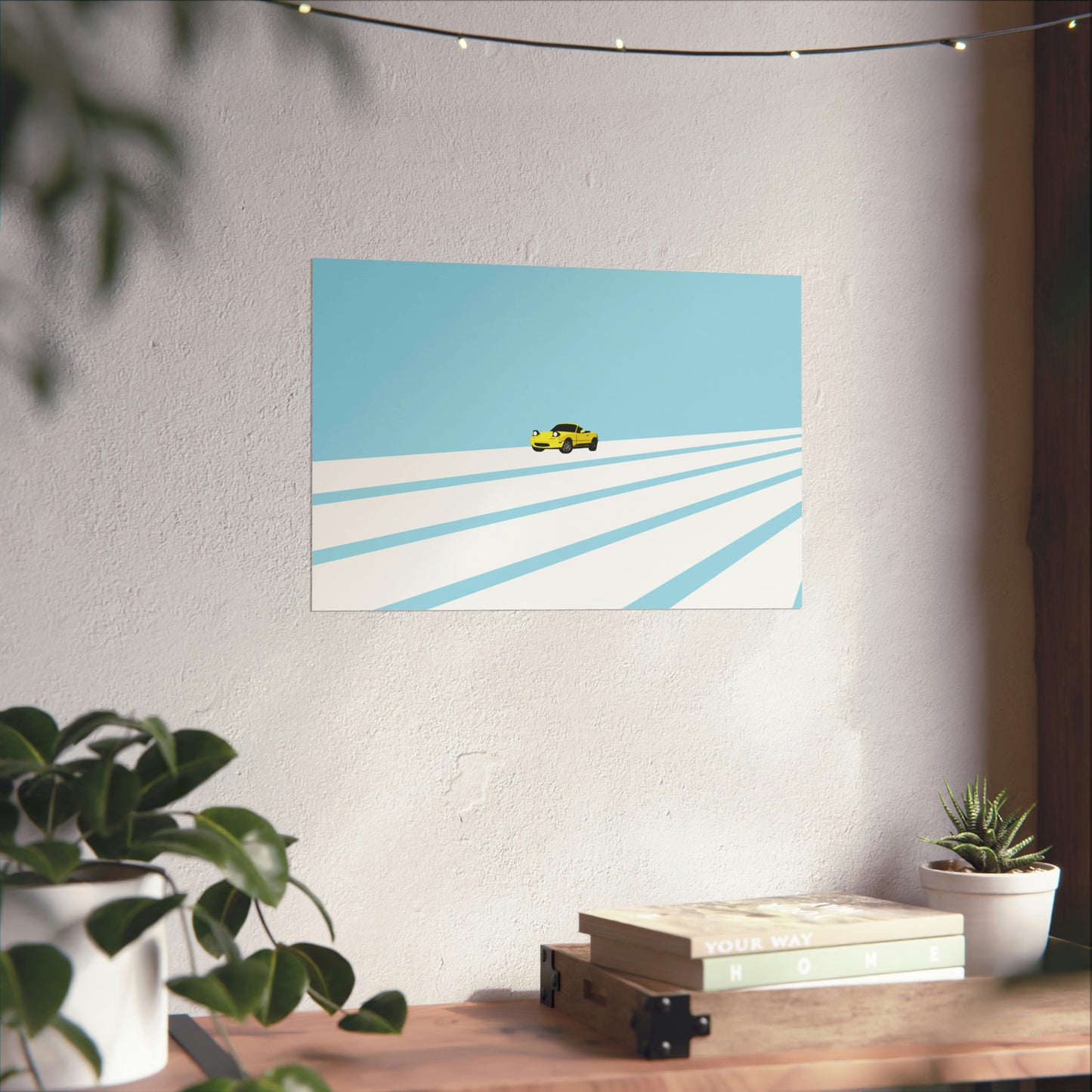 Little Yellow Miata- Poster
