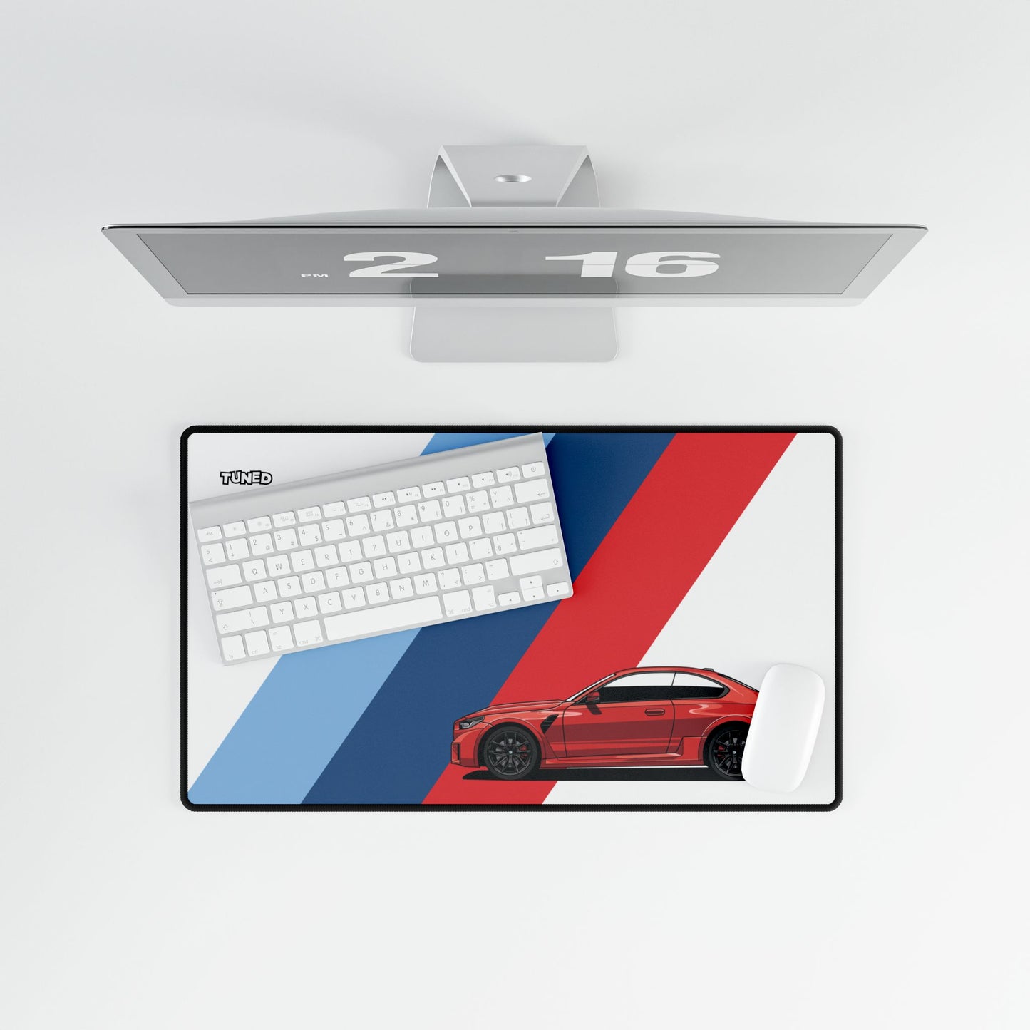 BMW M2 Car Desk Mat - Cool Car Lover Gift, Automotive Office Decor, Car Enthusiast Mouse Pad, Vehicle Desk Accessories, Race Car Gaming Mat