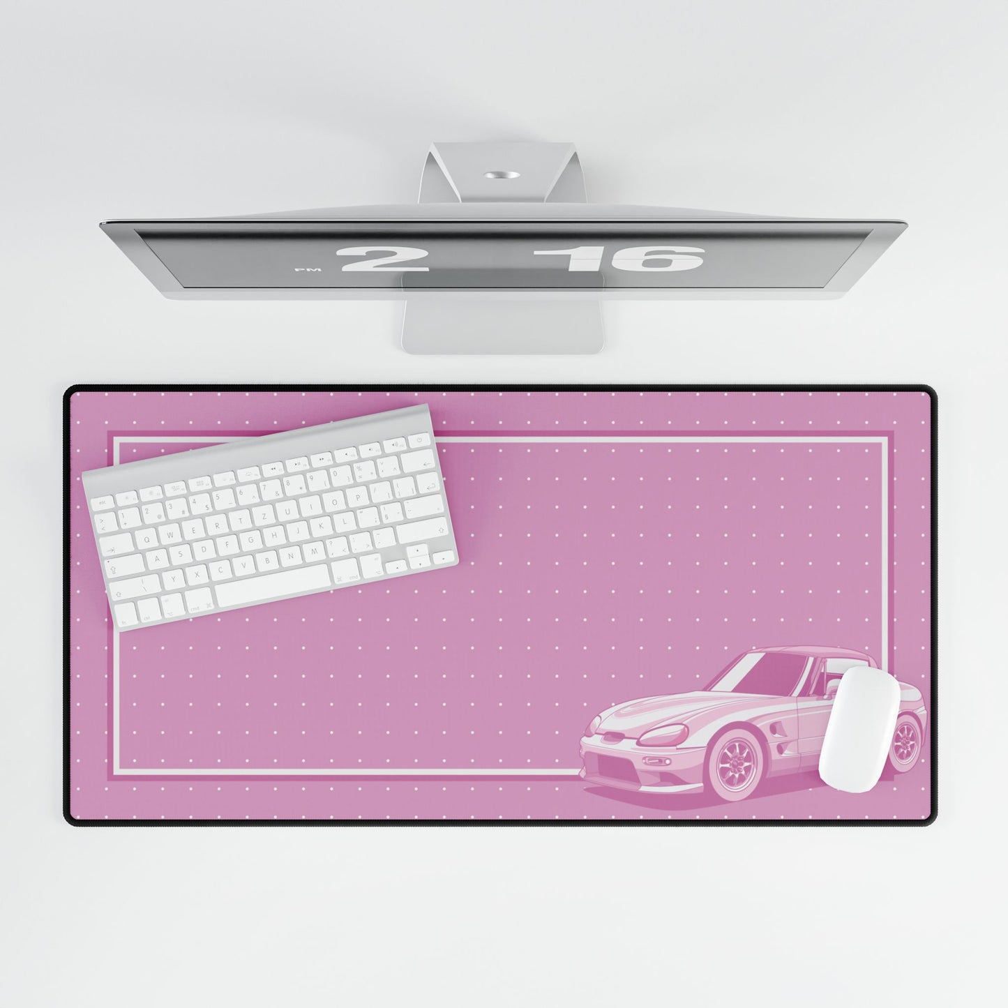 Suzuki Cappuccino Pink Kei Car Desk Mat