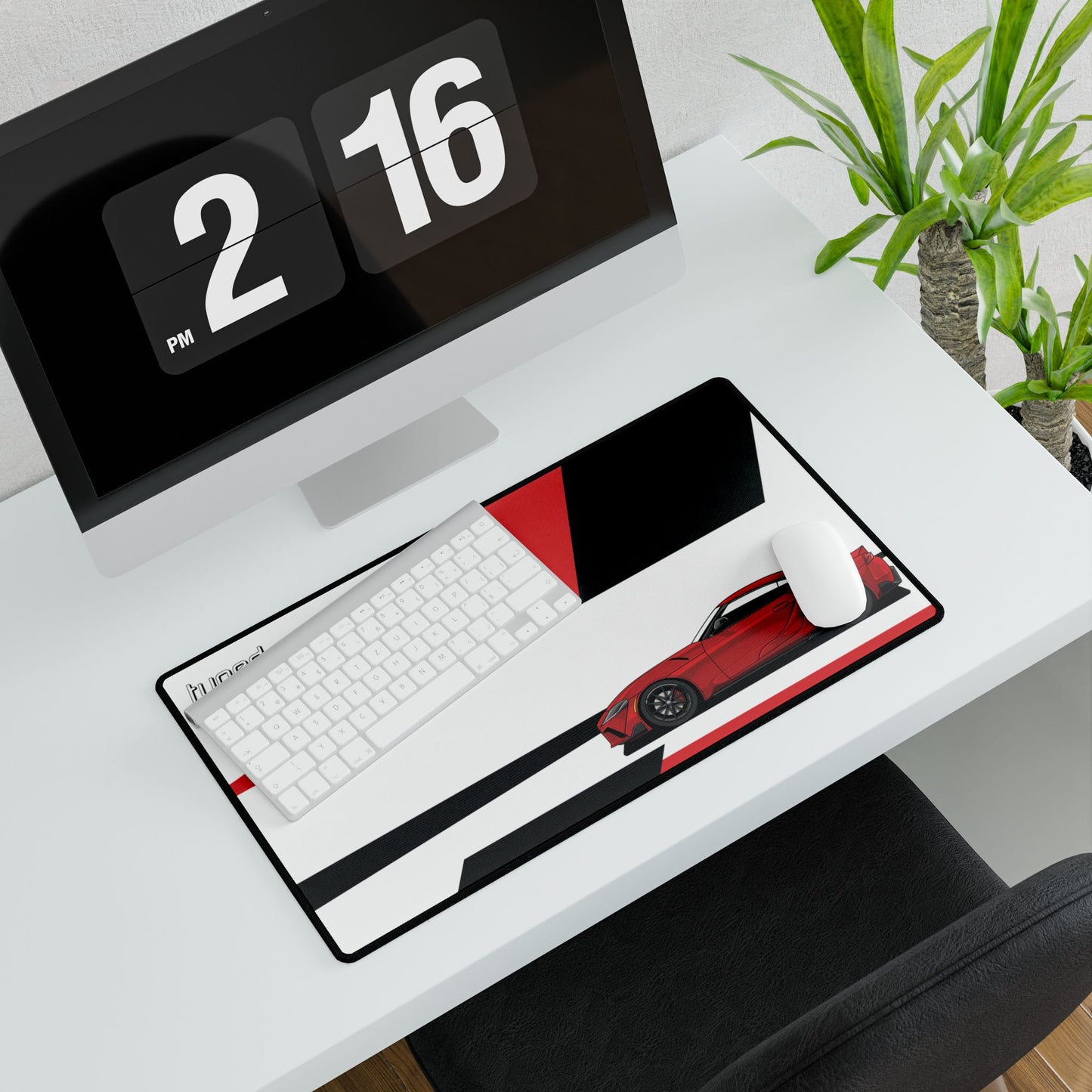 Toyota Supra RED Gazoo Racing Desk Mat for Car Lovers Boyfriend Car Husband Car Girls