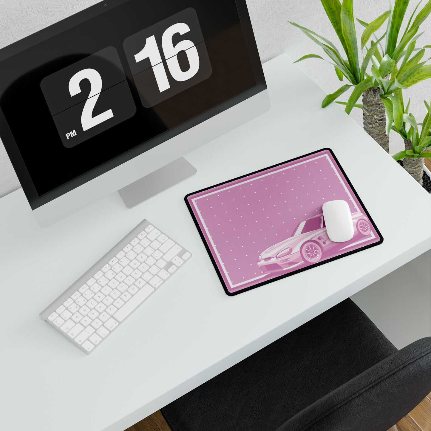 Suzuki Cappuccino Pink Kei Car Desk Mat