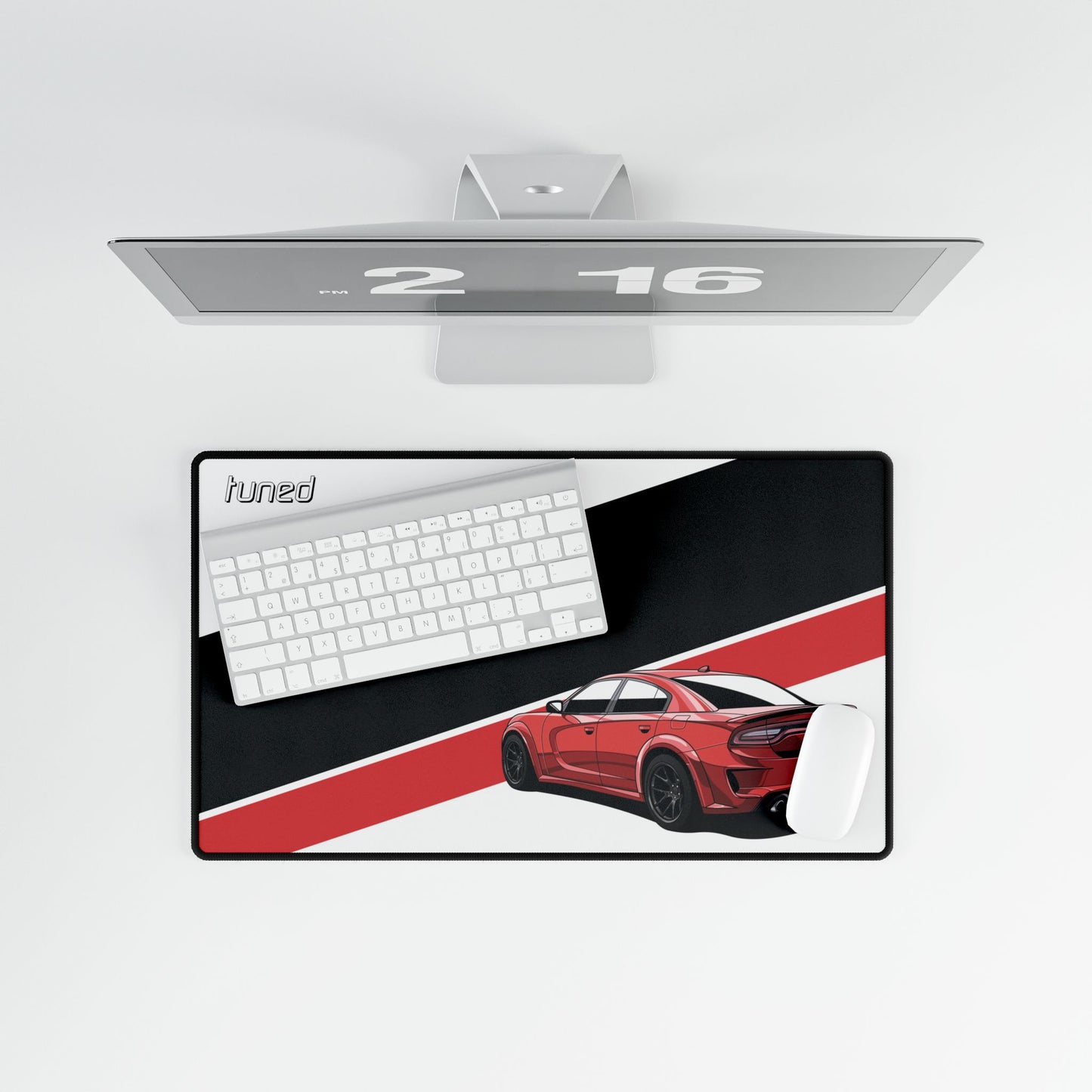 Hellcat Hard Charger Desk Mat for Car Lovers Boyfriend Car Husband Car Girls