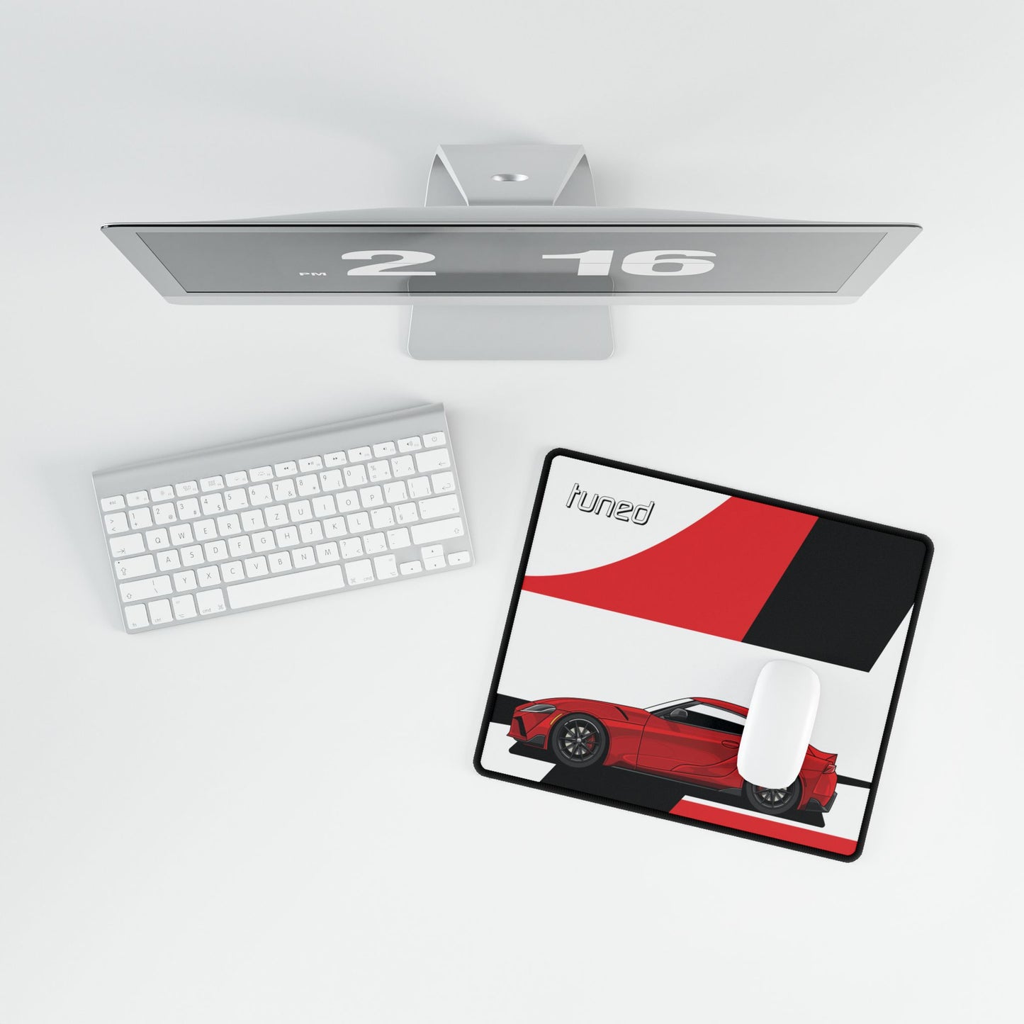 Toyota Supra RED Gazoo Racing Desk Mat for Car Lovers Boyfriend Car Husband Car Girls