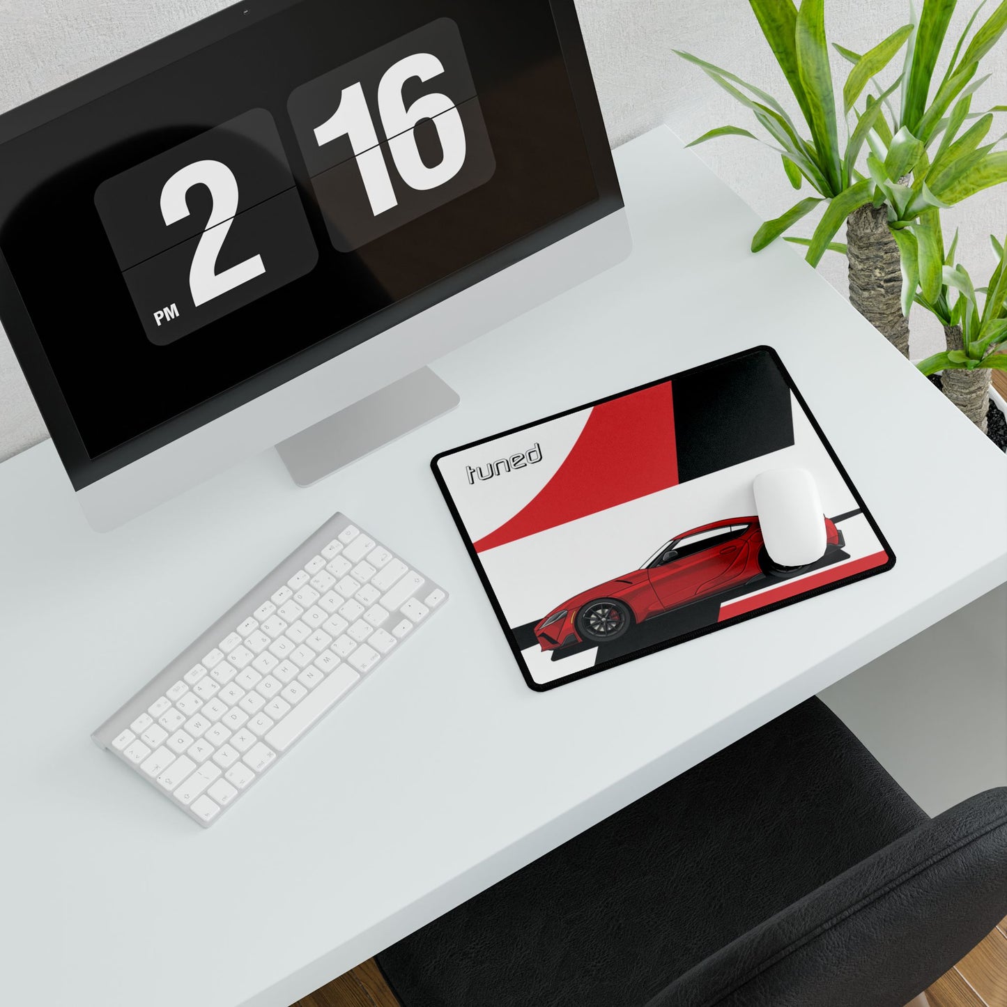 Toyota Supra RED Gazoo Racing Desk Mat for Car Lovers Boyfriend Car Husband Car Girls