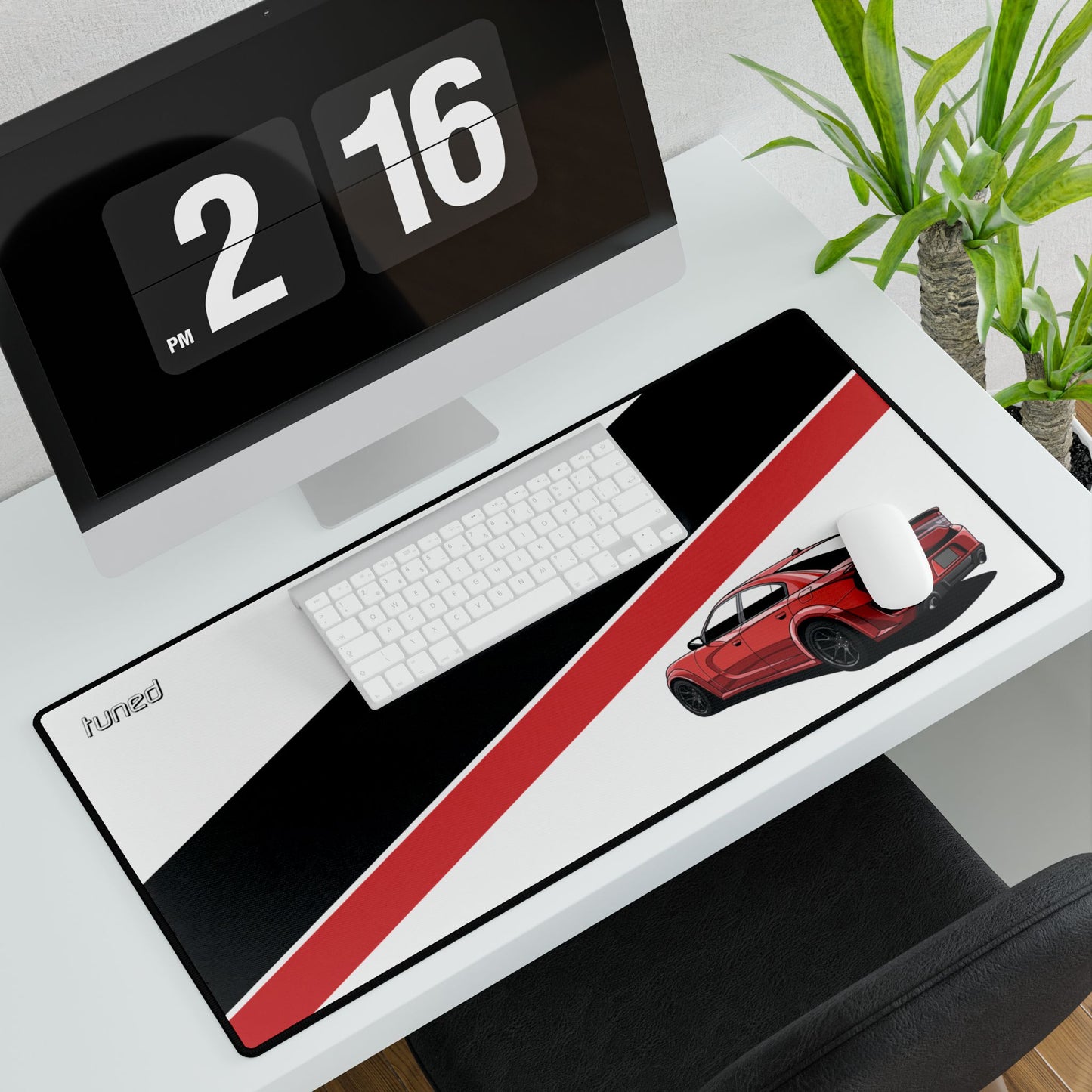 Hellcat Hard Charger Desk Mat for Car Lovers Boyfriend Car Husband Car Girls