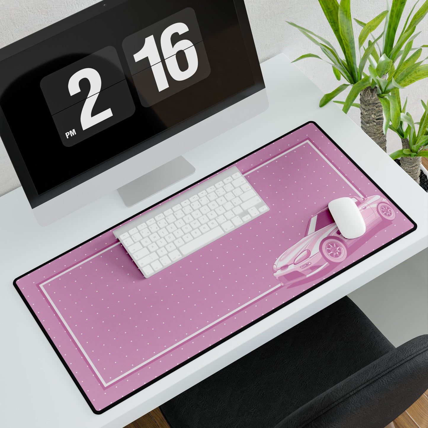 Suzuki Cappuccino Pink Kei Car Desk Mat