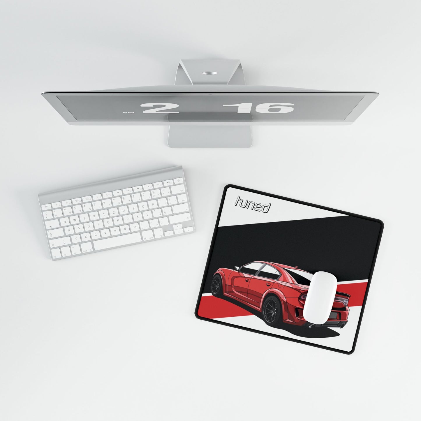 Hellcat Hard Charger Desk Mat for Car Lovers Boyfriend Car Husband Car Girls