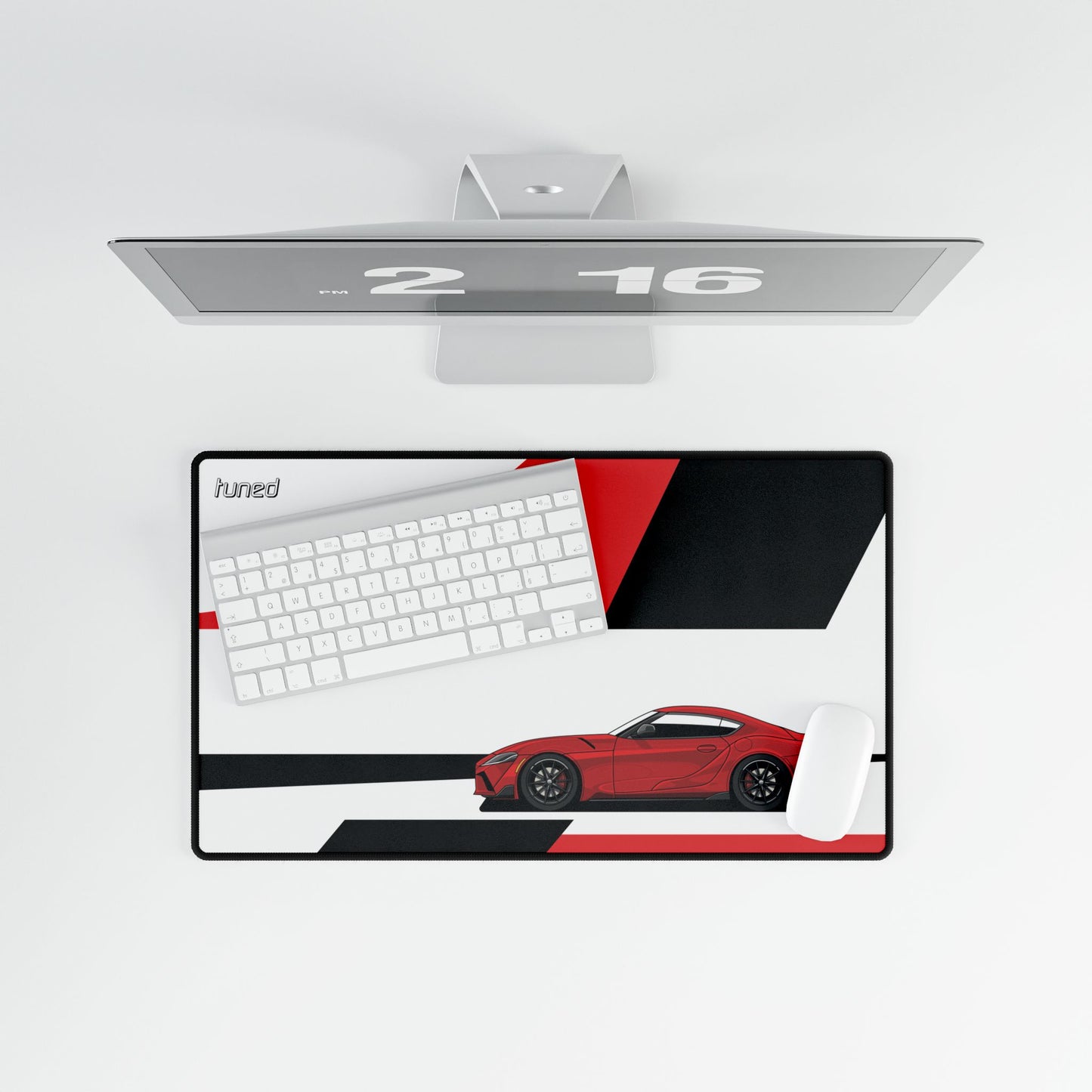 Toyota Supra RED Gazoo Racing Desk Mat for Car Lovers Boyfriend Car Husband Car Girls