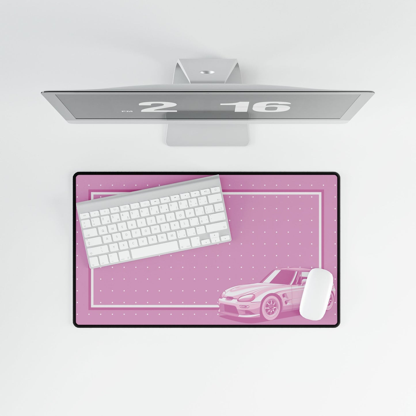 Suzuki Cappuccino Pink Kei Car Desk Mat