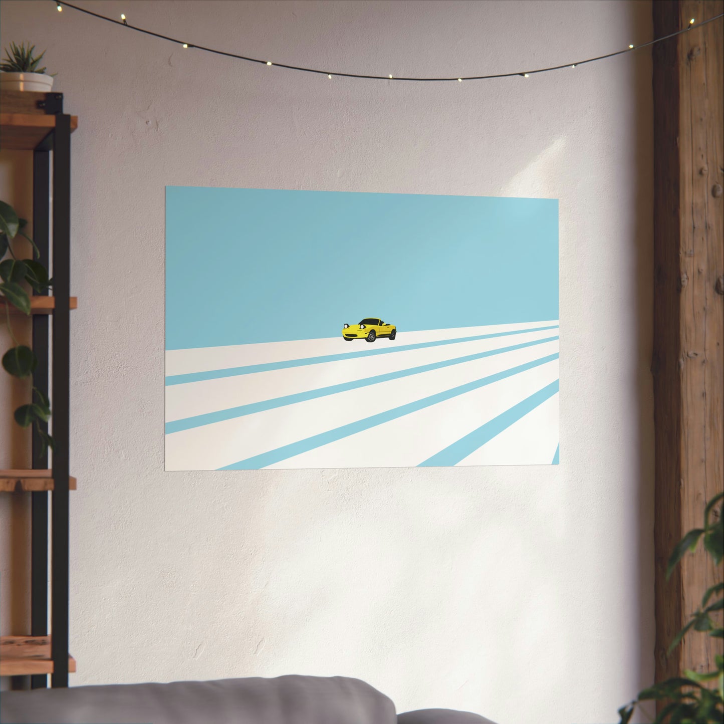 Little Yellow Miata- Poster