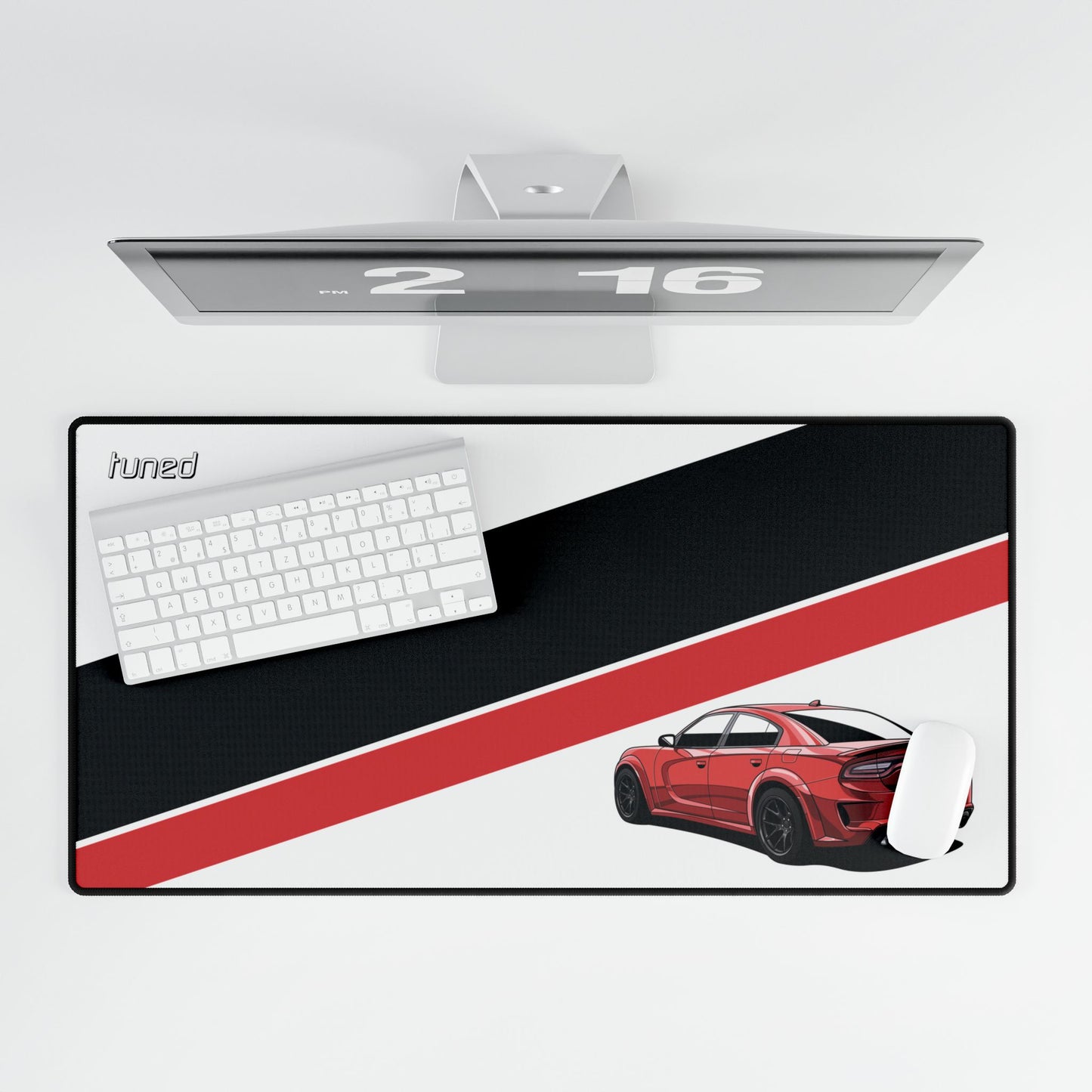 Hellcat Hard Charger Desk Mat for Car Lovers Boyfriend Car Husband Car Girls