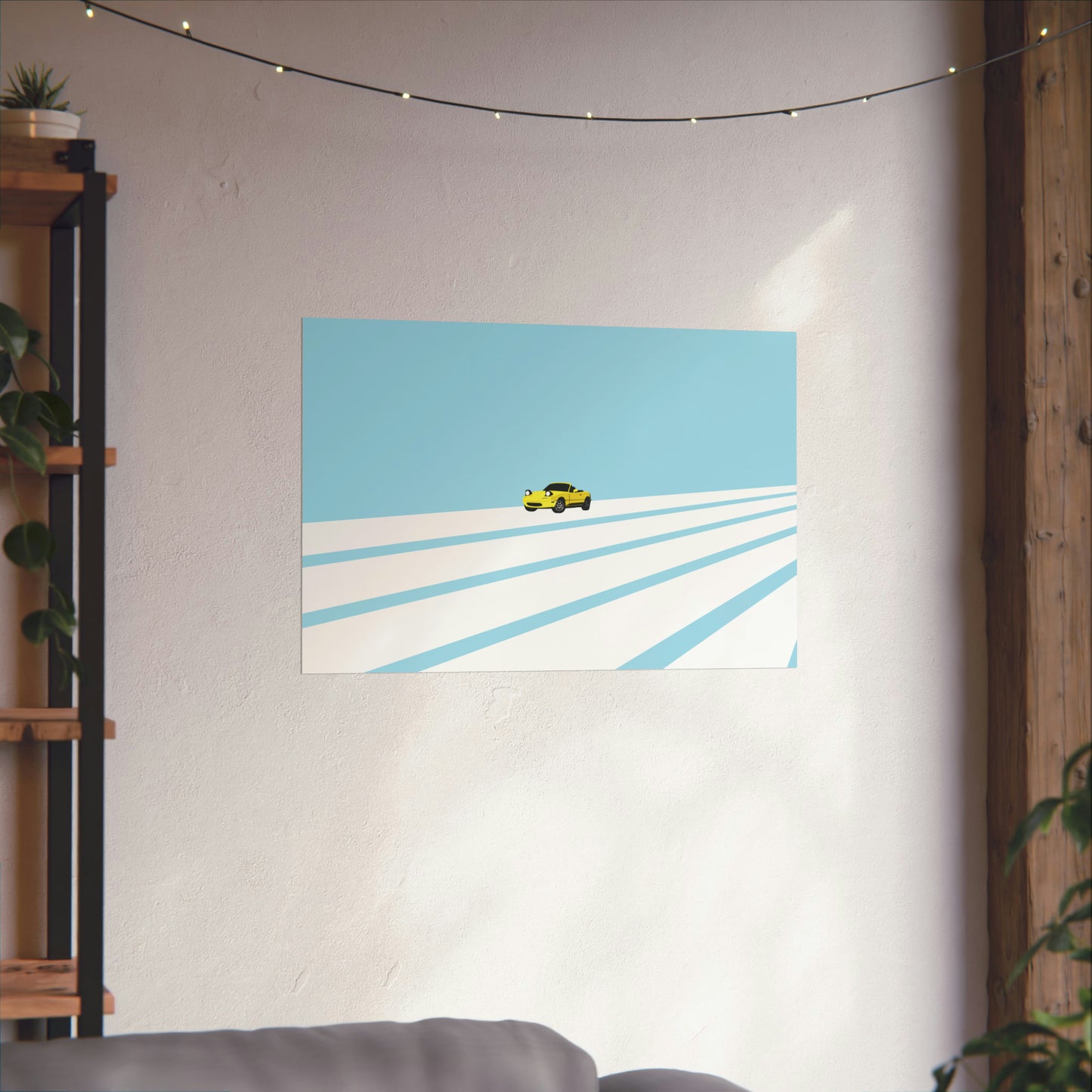 Little Yellow Miata- Poster