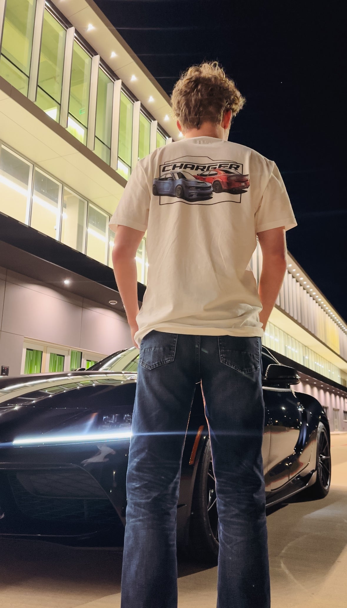 Dodge Charger Hellcat Widebody - Double Sided Shirt