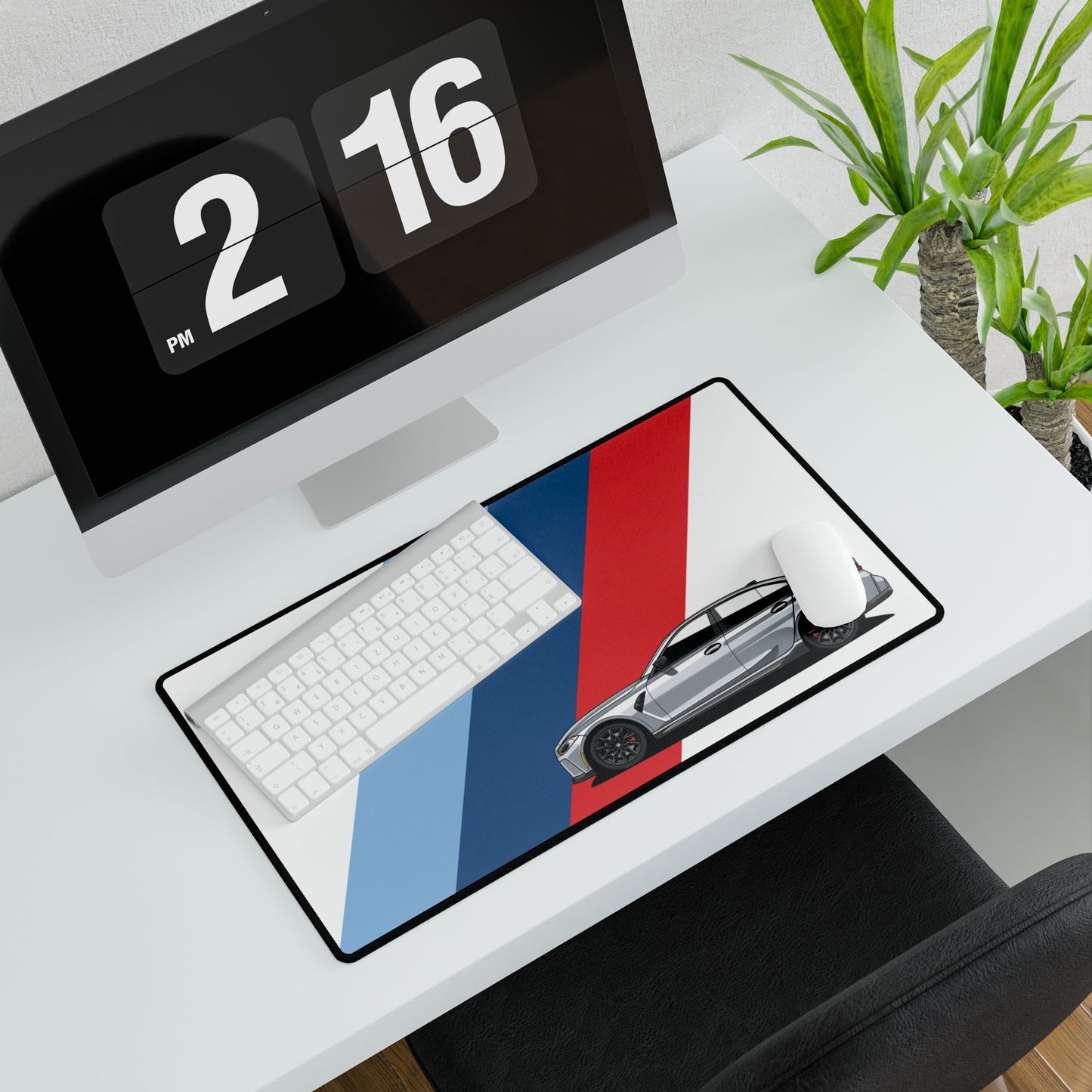 BMW M3 Car Desk Mat - Cool Car Lover Gift, Automotive Office Decor, Car Enthusiast Mouse Pad, Vehicle Desk Accessories, Race Car Gaming Mat