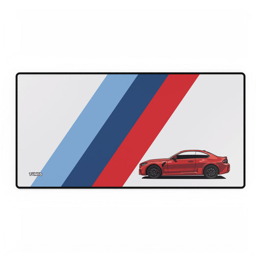 BMW M2 Car Desk Mat - Cool Car Lover Gift, Automotive Office Decor, Car Enthusiast Mouse Pad, Vehicle Desk Accessories, Race Car Gaming Mat