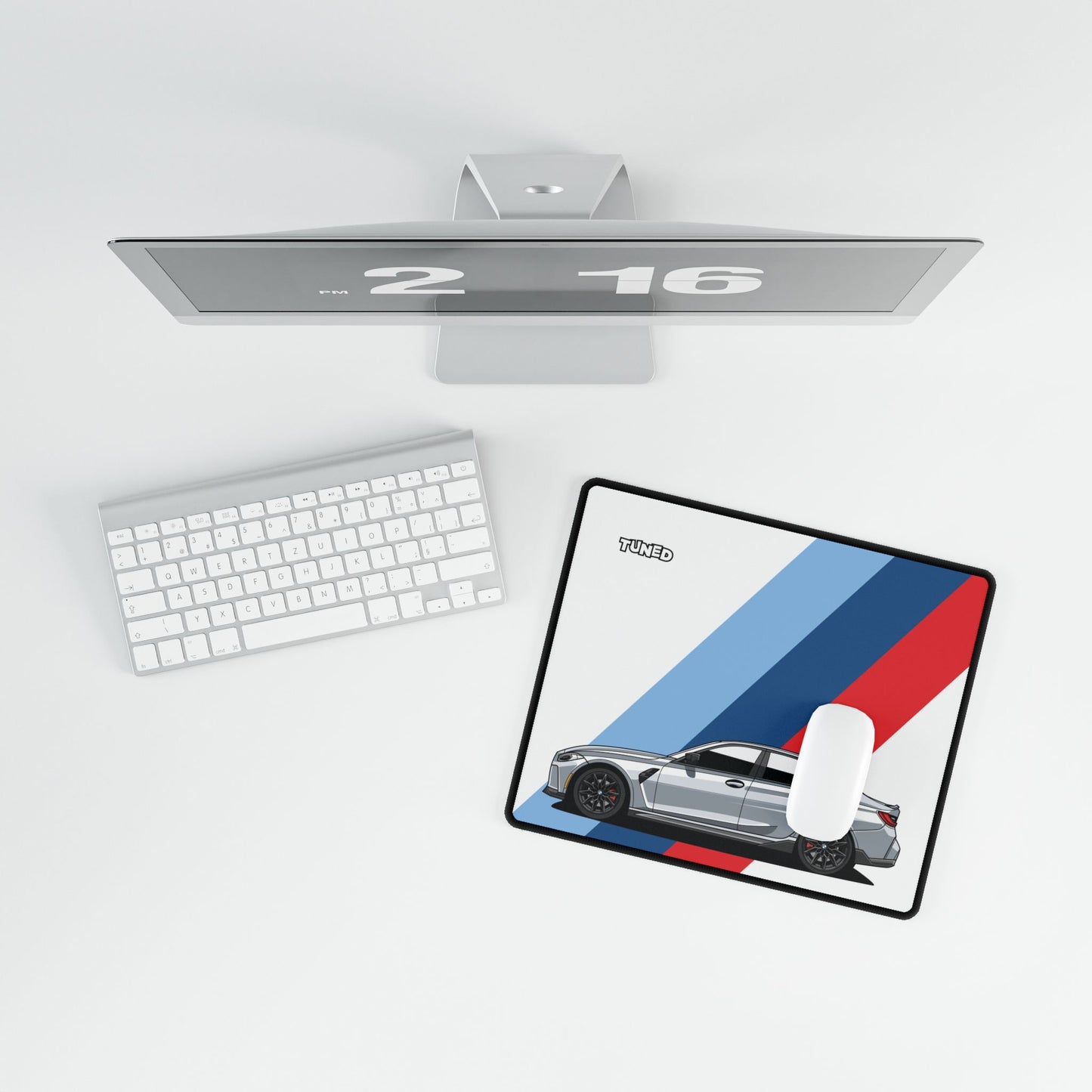 BMW M3 Car Desk Mat - Cool Car Lover Gift, Automotive Office Decor, Car Enthusiast Mouse Pad, Vehicle Desk Accessories, Race Car Gaming Mat