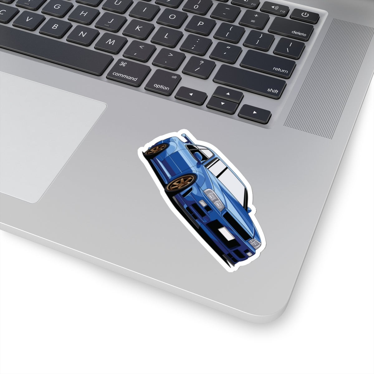 Blue Japanese Car - Cut Sticker