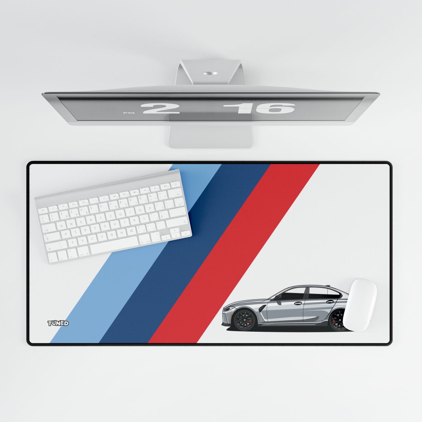 BMW M3 Car Desk Mat - Cool Car Lover Gift, Automotive Office Decor, Car Enthusiast Mouse Pad, Vehicle Desk Accessories, Race Car Gaming Mat