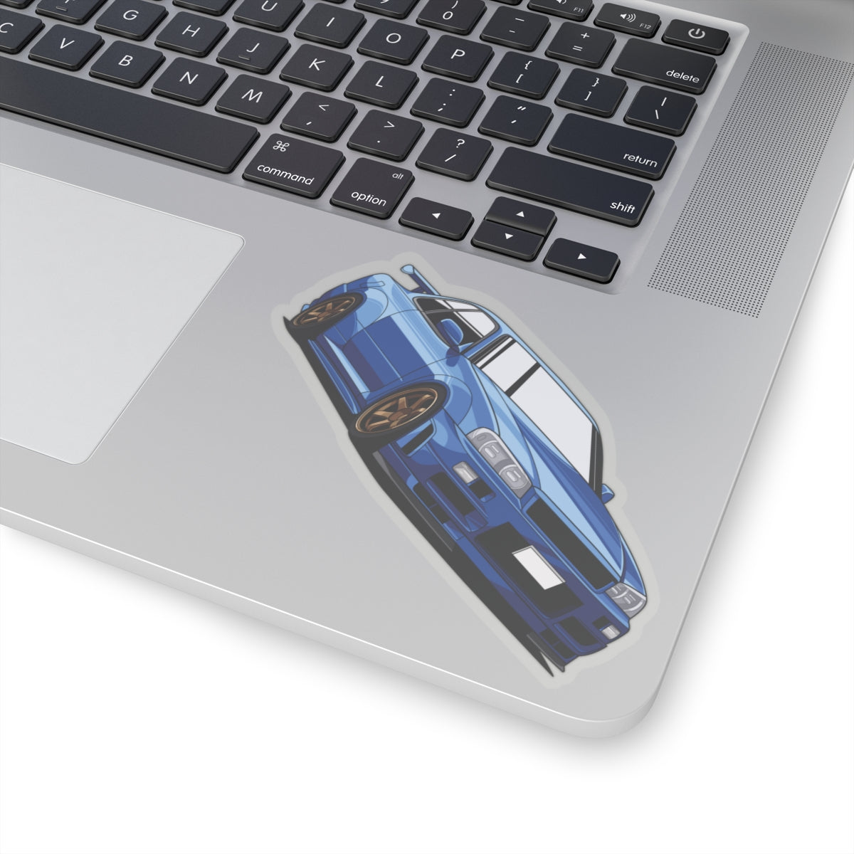 Blue Japanese Car - Cut Sticker