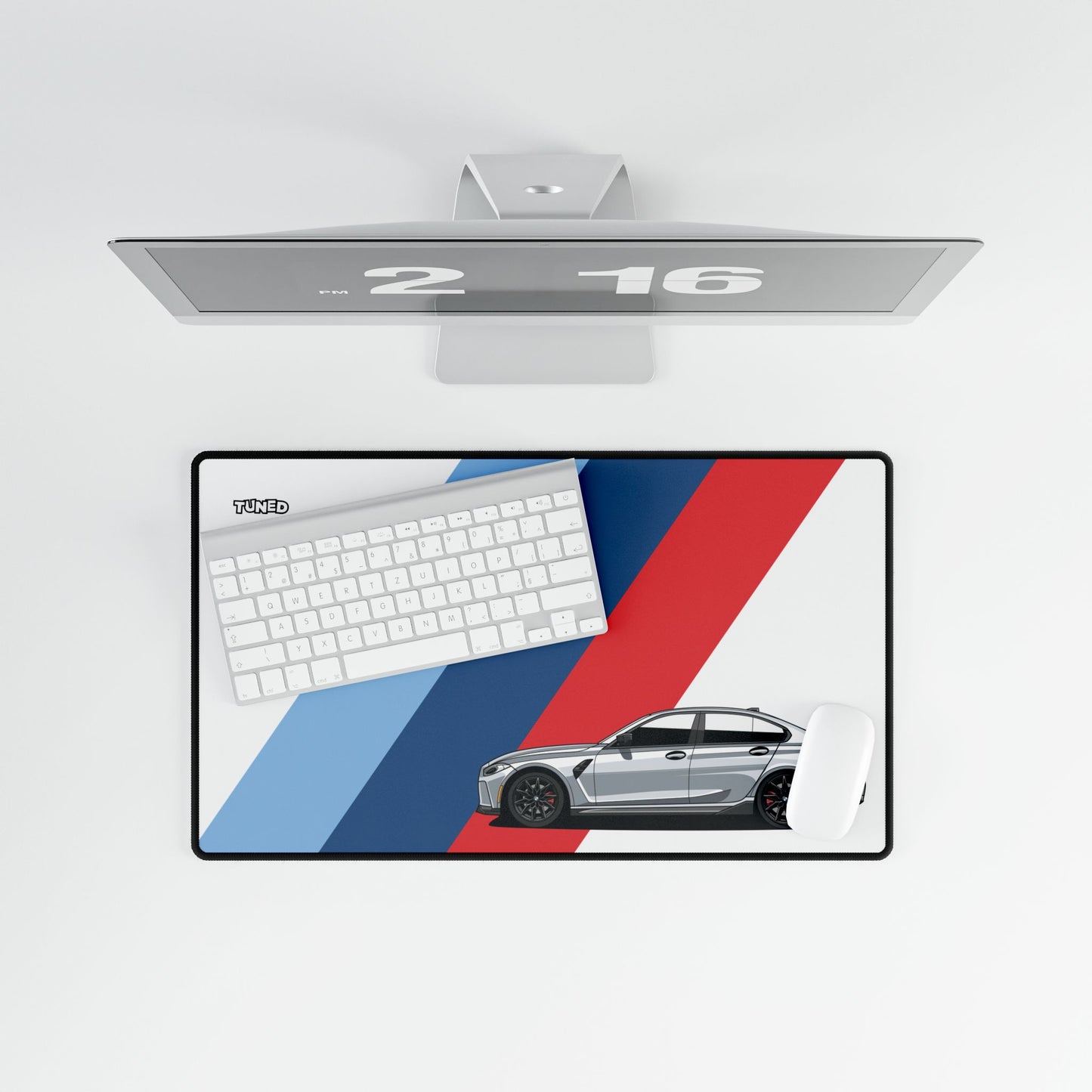 BMW M3 Car Desk Mat - Cool Car Lover Gift, Automotive Office Decor, Car Enthusiast Mouse Pad, Vehicle Desk Accessories, Race Car Gaming Mat