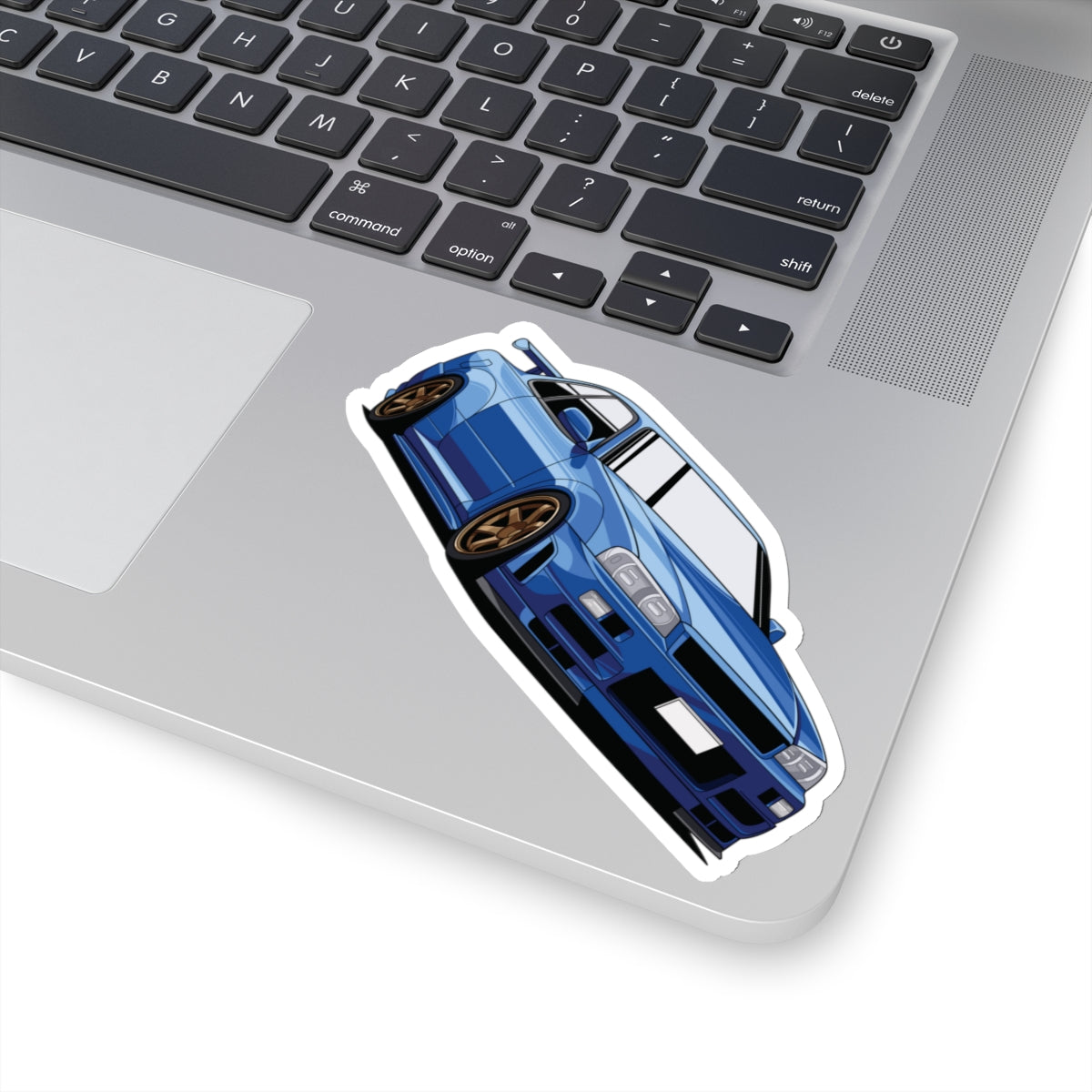 Blue Japanese Car - Cut Sticker