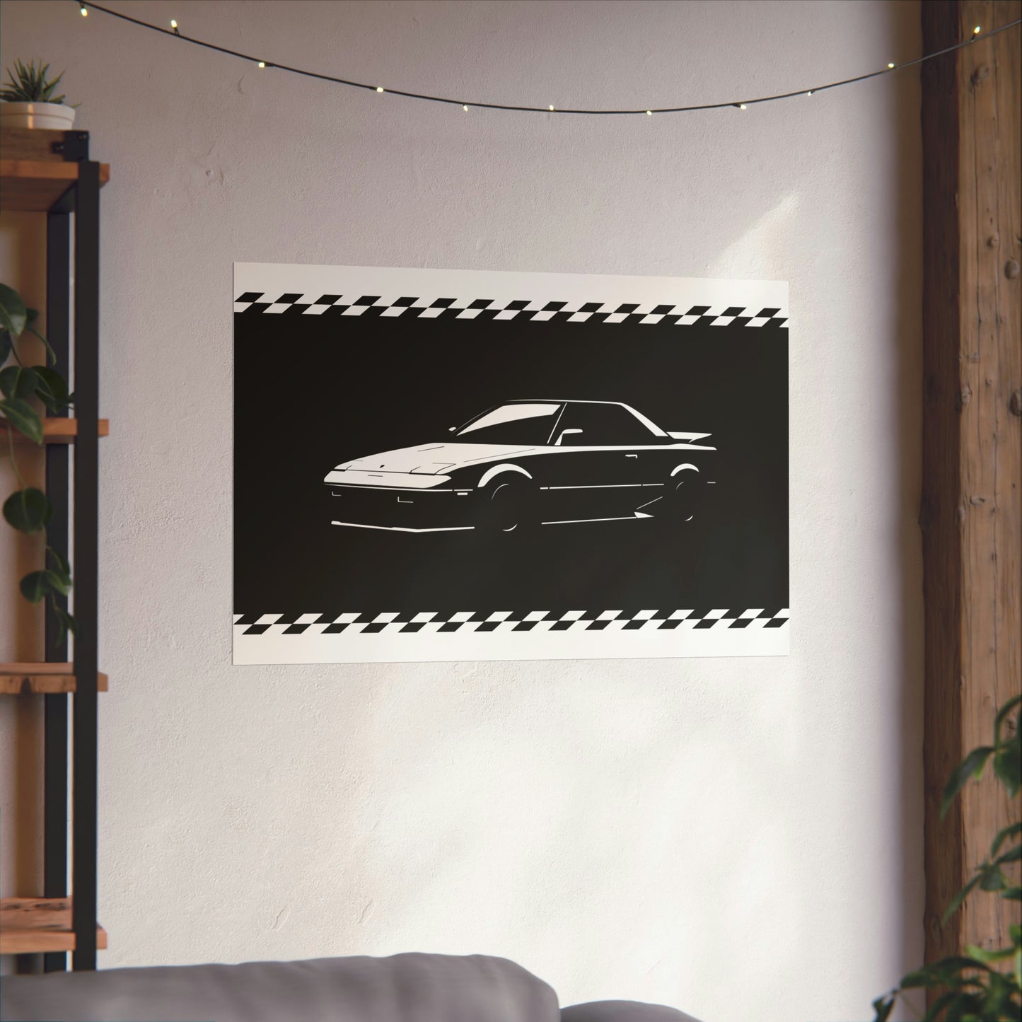 MR2 Checkered Flag - Poster